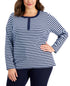 Karen Scott Plus Size Striped Top